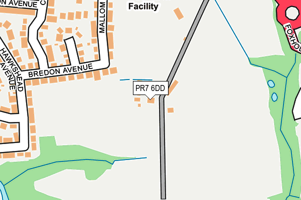 PR7 6DD map - OS OpenMap – Local (Ordnance Survey) PR7 6DD map - OS OpenMap – Local (Ordnance Survey)