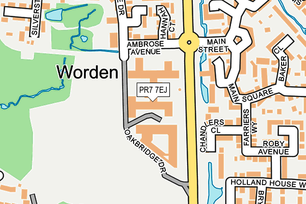 PR7 7EJ map - OS OpenMap – Local (Ordnance Survey) PR7 7EJ map - OS OpenMap – Local (Ordnance Survey)