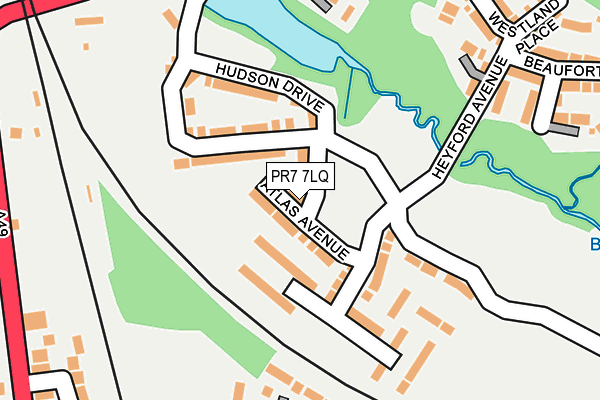 PR7 7LQ map - OS OpenMap – Local (Ordnance Survey) PR7 7LQ map - OS OpenMap – Local (Ordnance Survey)