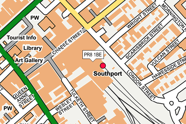 PR8 1BE map - OS OpenMap – Local (Ordnance Survey) PR8 1BE map - OS OpenMap – Local (Ordnance Survey)