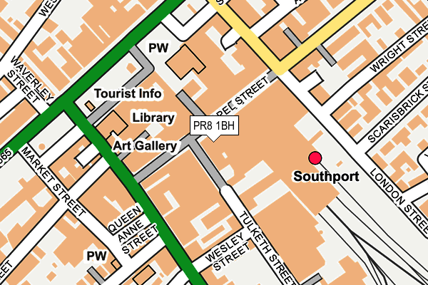 PR8 1BH map - OS OpenMap – Local (Ordnance Survey) PR8 1BH map - OS OpenMap – Local (Ordnance Survey)