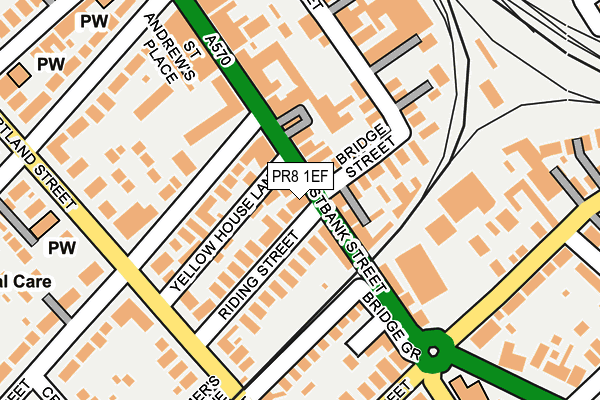 PR8 1EF map - OS OpenMap – Local (Ordnance Survey) PR8 1EF map - OS OpenMap – Local (Ordnance Survey)