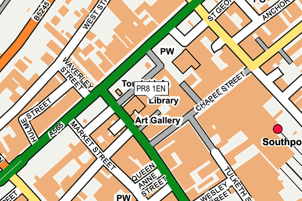 PR8 1EN map - OS OpenMap – Local (Ordnance Survey) PR8 1EN map - OS OpenMap – Local (Ordnance Survey)