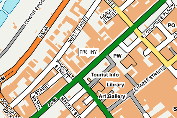PR8 1NY map - OS OpenMap – Local (Ordnance Survey) PR8 1NY map - OS OpenMap – Local (Ordnance Survey)