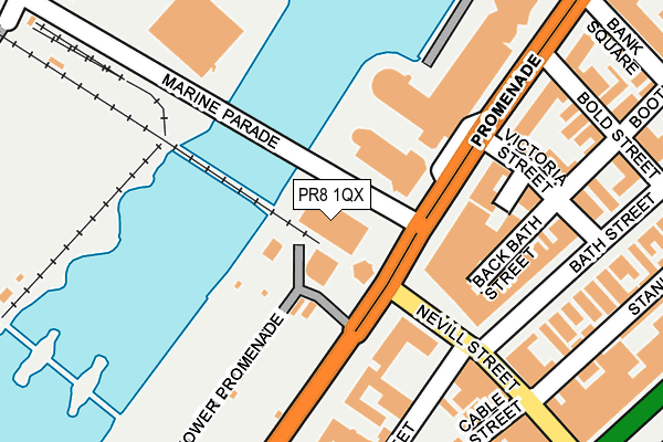 PR8 1QX map - OS OpenMap – Local (Ordnance Survey) PR8 1QX map - OS OpenMap – Local (Ordnance Survey)