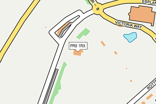 PR8 1RX map - OS OpenMap – Local (Ordnance Survey) PR8 1RX map - OS OpenMap – Local (Ordnance Survey)
