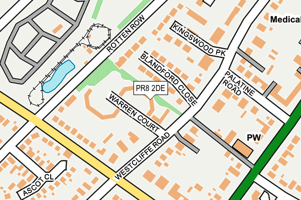 PR8 2DE map - OS OpenMap – Local (Ordnance Survey) PR8 2DE map - OS OpenMap – Local (Ordnance Survey)