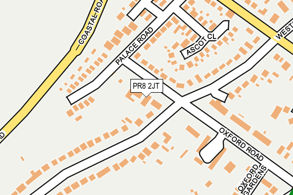PR8 2JT map - OS OpenMap – Local (Ordnance Survey) PR8 2JT map - OS OpenMap – Local (Ordnance Survey)