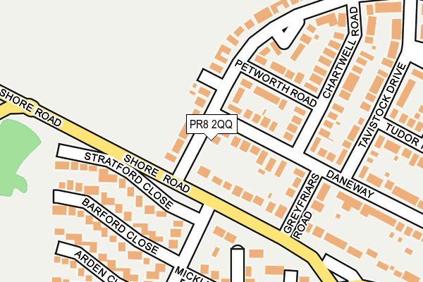 PR8 2QQ map - OS OpenMap – Local (Ordnance Survey) PR8 2QQ map - OS OpenMap – Local (Ordnance Survey)