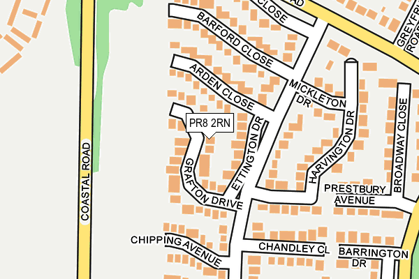 PR8 2RN map - OS OpenMap – Local (Ordnance Survey) PR8 2RN map - OS OpenMap – Local (Ordnance Survey)
