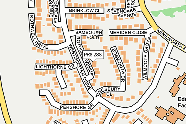 PR8 2SS map - OS OpenMap – Local (Ordnance Survey) PR8 2SS map - OS OpenMap – Local (Ordnance Survey)