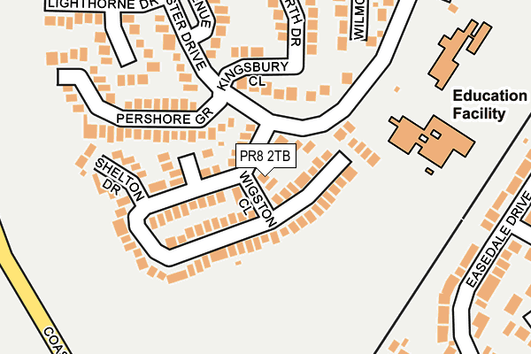 PR8 2TB map - OS OpenMap – Local (Ordnance Survey) PR8 2TB map - OS OpenMap – Local (Ordnance Survey)
