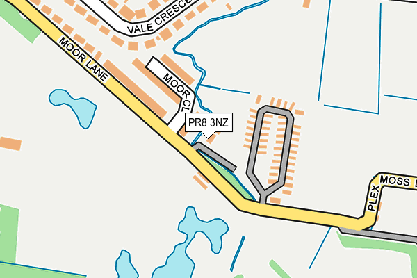 PR8 3NZ map - OS OpenMap – Local (Ordnance Survey) PR8 3NZ map - OS OpenMap – Local (Ordnance Survey)