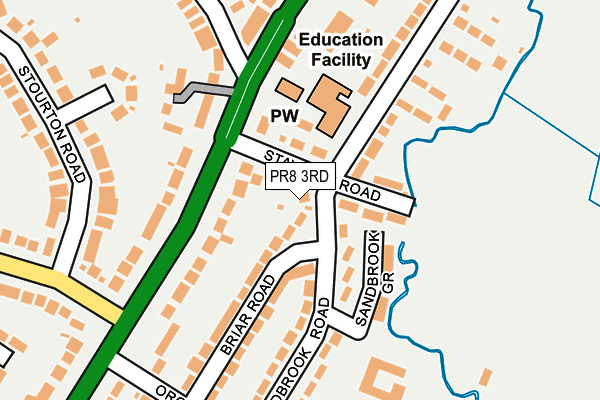 PR8 3RD map - OS OpenMap – Local (Ordnance Survey)