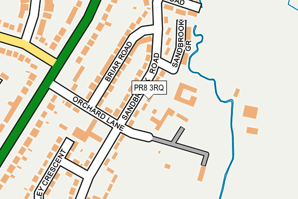 PR8 3RQ map - OS OpenMap – Local (Ordnance Survey) PR8 3RQ map - OS OpenMap – Local (Ordnance Survey)