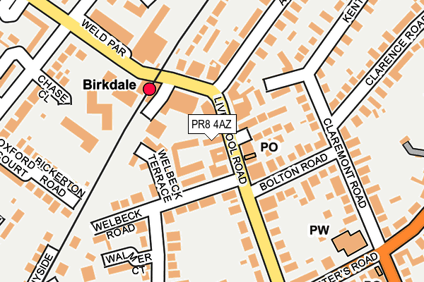 PR8 4AZ map - OS OpenMap – Local (Ordnance Survey) PR8 4AZ map - OS OpenMap – Local (Ordnance Survey)