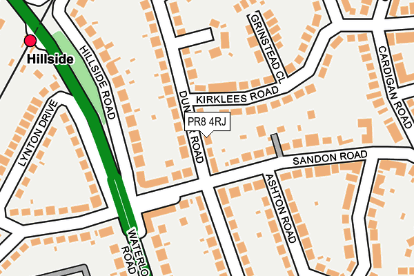 PR8 4RJ map - OS OpenMap – Local (Ordnance Survey) PR8 4RJ map - OS OpenMap – Local (Ordnance Survey)