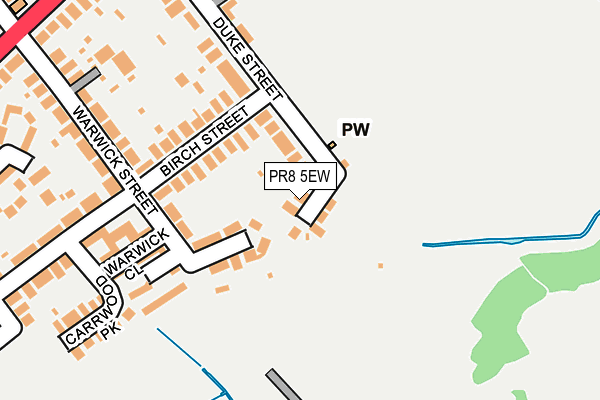 PR8 5EW map - OS OpenMap – Local (Ordnance Survey) PR8 5EW map - OS OpenMap – Local (Ordnance Survey)