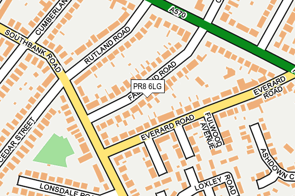 PR8 6LG map - OS OpenMap – Local (Ordnance Survey) PR8 6LG map - OS OpenMap – Local (Ordnance Survey)