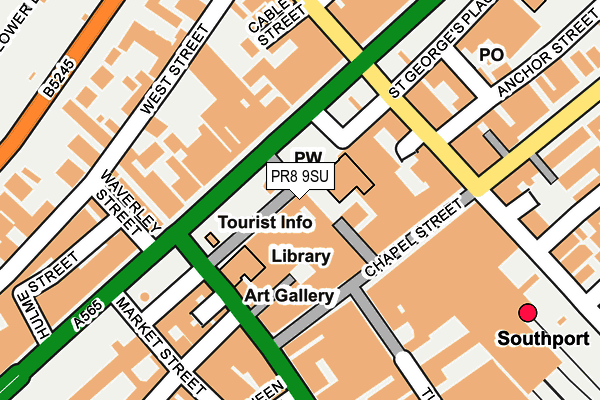 PR8 9SU map - OS OpenMap – Local (Ordnance Survey) PR8 9SU map - OS OpenMap – Local (Ordnance Survey)