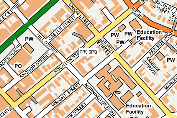 PR9 0PQ map - OS OpenMap – Local (Ordnance Survey) PR9 0PQ map - OS OpenMap – Local (Ordnance Survey)