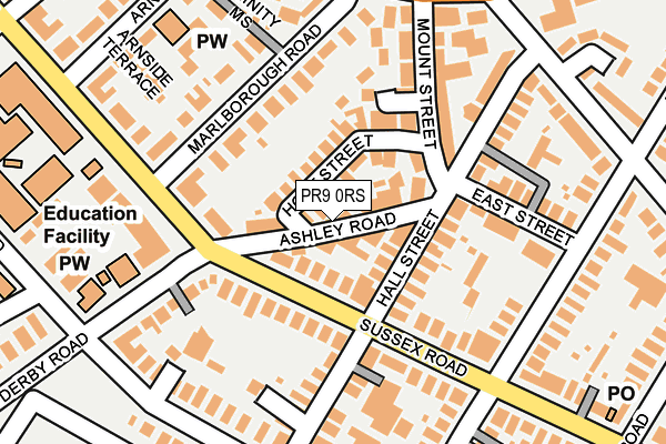 PR9 0RS map - OS OpenMap – Local (Ordnance Survey) PR9 0RS map - OS OpenMap – Local (Ordnance Survey)