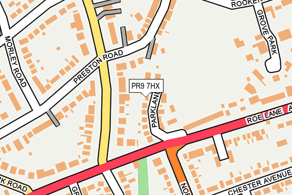 PR9 7HX map - OS OpenMap – Local (Ordnance Survey) PR9 7HX map - OS OpenMap – Local (Ordnance Survey)
