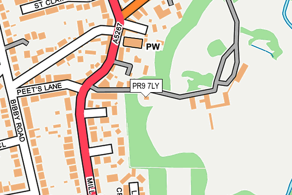 PR9 7LY map - OS OpenMap – Local (Ordnance Survey) PR9 7LY map - OS OpenMap – Local (Ordnance Survey)
