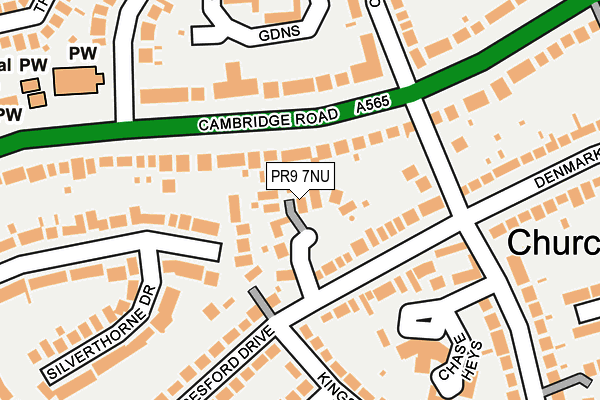 PR9 7NU map - OS OpenMap – Local (Ordnance Survey) PR9 7NU map - OS OpenMap – Local (Ordnance Survey)