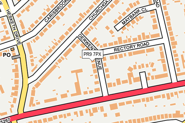 PR9 7PX map - OS OpenMap – Local (Ordnance Survey) PR9 7PX map - OS OpenMap – Local (Ordnance Survey)