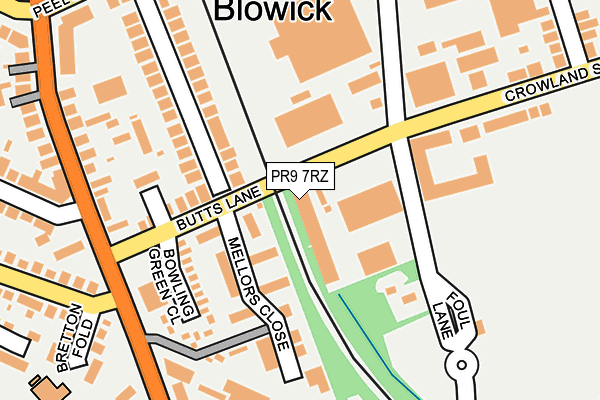 PR9 7RZ map - OS OpenMap – Local (Ordnance Survey) PR9 7RZ map - OS OpenMap – Local (Ordnance Survey)