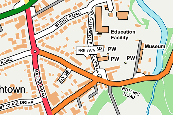 PR9 7WA map - OS OpenMap – Local (Ordnance Survey) PR9 7WA map - OS OpenMap – Local (Ordnance Survey)