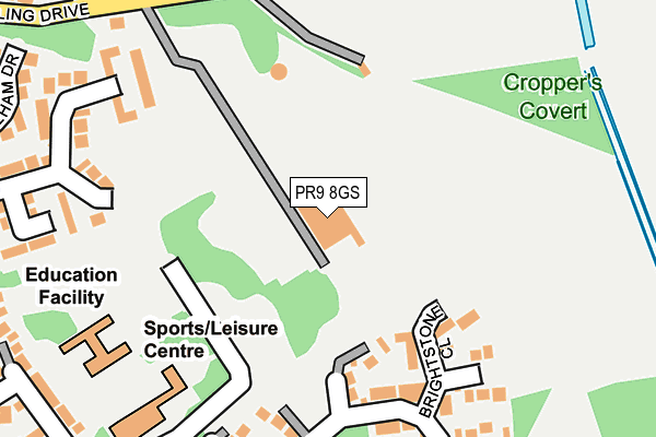 PR9 8GS map - OS OpenMap – Local (Ordnance Survey) PR9 8GS map - OS OpenMap – Local (Ordnance Survey)