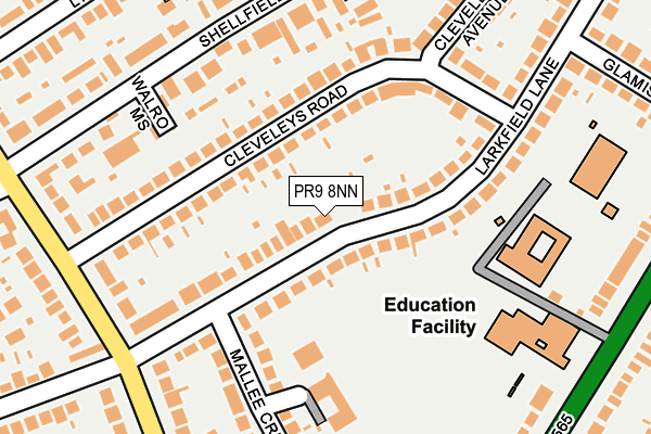 PR9 8NN map - OS OpenMap – Local (Ordnance Survey) PR9 8NN map - OS OpenMap – Local (Ordnance Survey)