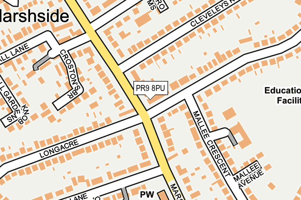 PR9 8PU map - OS OpenMap – Local (Ordnance Survey) PR9 8PU map - OS OpenMap – Local (Ordnance Survey)