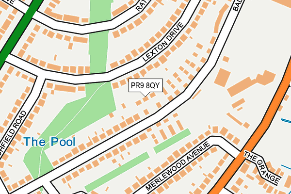 PR9 8QY map - OS OpenMap – Local (Ordnance Survey) PR9 8QY map - OS OpenMap – Local (Ordnance Survey)