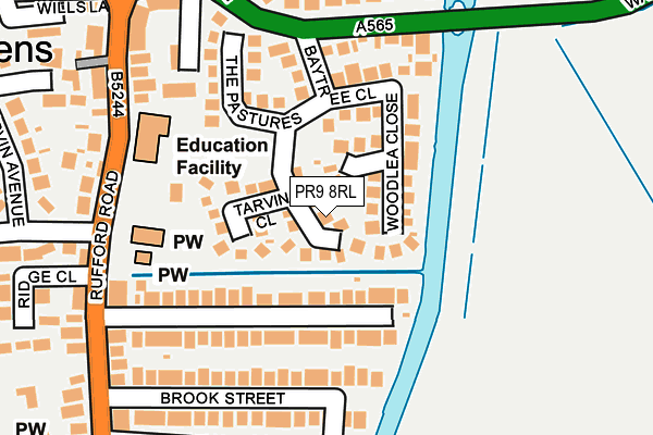 PR9 8RL map - OS OpenMap – Local (Ordnance Survey) PR9 8RL map - OS OpenMap – Local (Ordnance Survey)