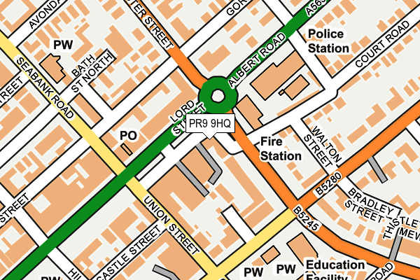 PR9 9HQ map - OS OpenMap – Local (Ordnance Survey) PR9 9HQ map - OS OpenMap – Local (Ordnance Survey)