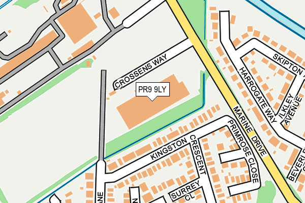 PR9 9LY map - OS OpenMap – Local (Ordnance Survey) PR9 9LY map - OS OpenMap – Local (Ordnance Survey)