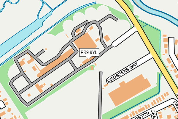 PR9 9YL map - OS OpenMap – Local (Ordnance Survey) PR9 9YL map - OS OpenMap – Local (Ordnance Survey)