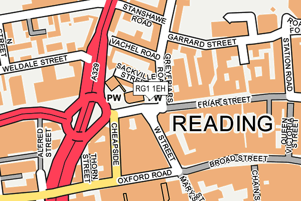 RG1 1EH map - OS OpenMap – Local (Ordnance Survey) RG1 1EH map - OS OpenMap – Local (Ordnance Survey)