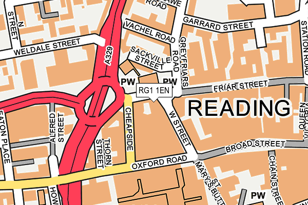 RG1 1EN map - OS OpenMap – Local (Ordnance Survey)