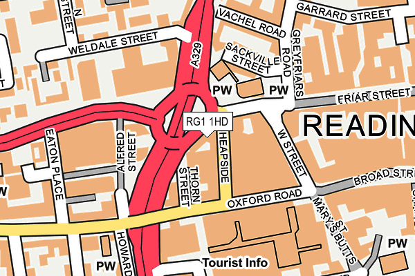 RG1 1HD map - OS OpenMap – Local (Ordnance Survey) RG1 1HD map - OS OpenMap – Local (Ordnance Survey)