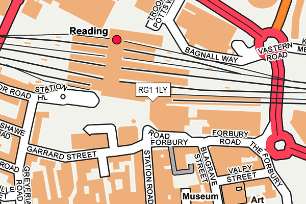 RG1 1LY map - OS OpenMap – Local (Ordnance Survey) RG1 1LY map - OS OpenMap – Local (Ordnance Survey)