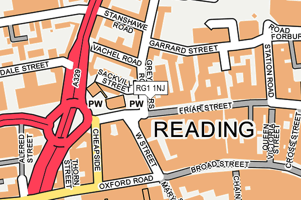 RG1 1NJ map - OS OpenMap – Local (Ordnance Survey) RG1 1NJ map - OS OpenMap – Local (Ordnance Survey)