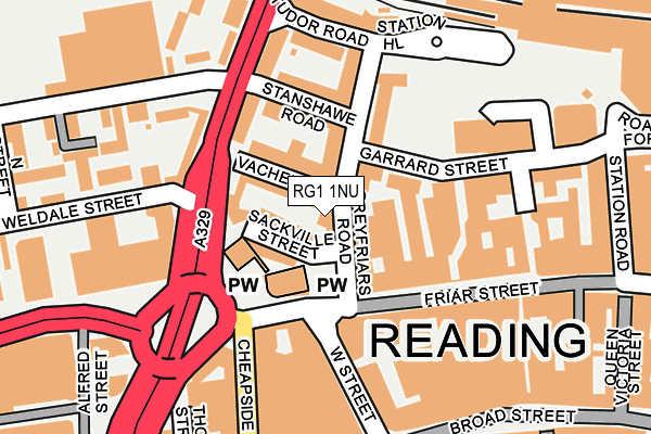 RG1 1NU map - OS OpenMap – Local (Ordnance Survey) RG1 1NU map - OS OpenMap – Local (Ordnance Survey)