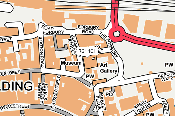 RG1 1QH map - OS OpenMap – Local (Ordnance Survey) RG1 1QH map - OS OpenMap – Local (Ordnance Survey)