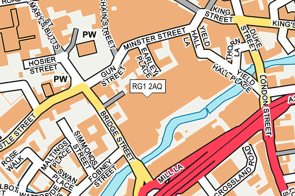 RG1 2AQ map - OS OpenMap – Local (Ordnance Survey) RG1 2AQ map - OS OpenMap – Local (Ordnance Survey)
