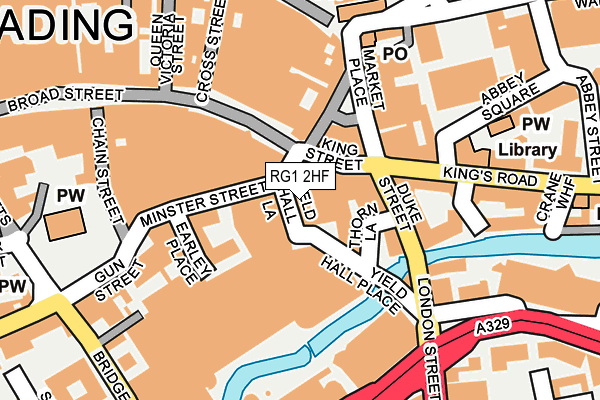 RG1 2HF map - OS OpenMap – Local (Ordnance Survey) RG1 2HF map - OS OpenMap – Local (Ordnance Survey)