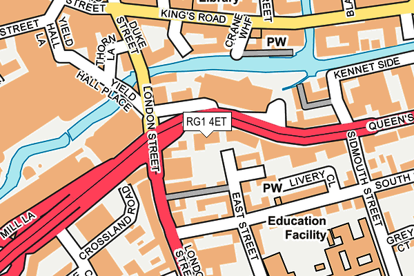 RG1 4ET map - OS OpenMap – Local (Ordnance Survey) RG1 4ET map - OS OpenMap – Local (Ordnance Survey)